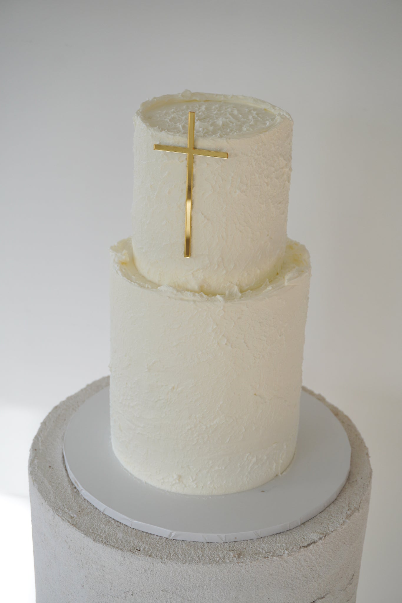 Cross Cake Topper - Single or Double Layer