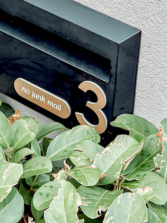 House + Letterbox Number