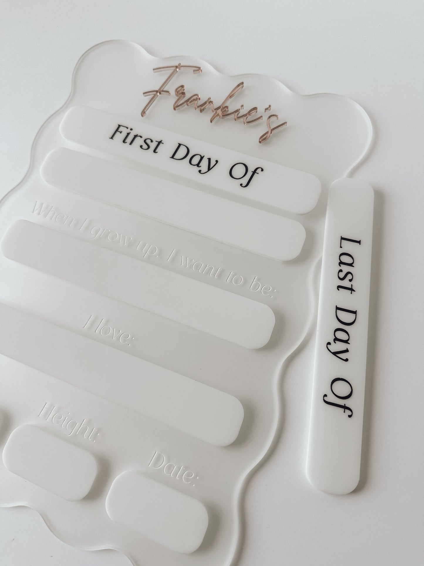First + Last Day of School Sign