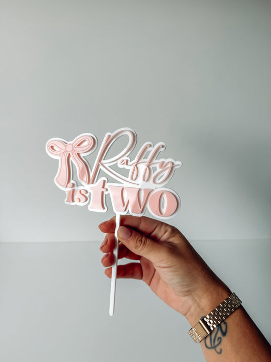 Bow Cake Topper