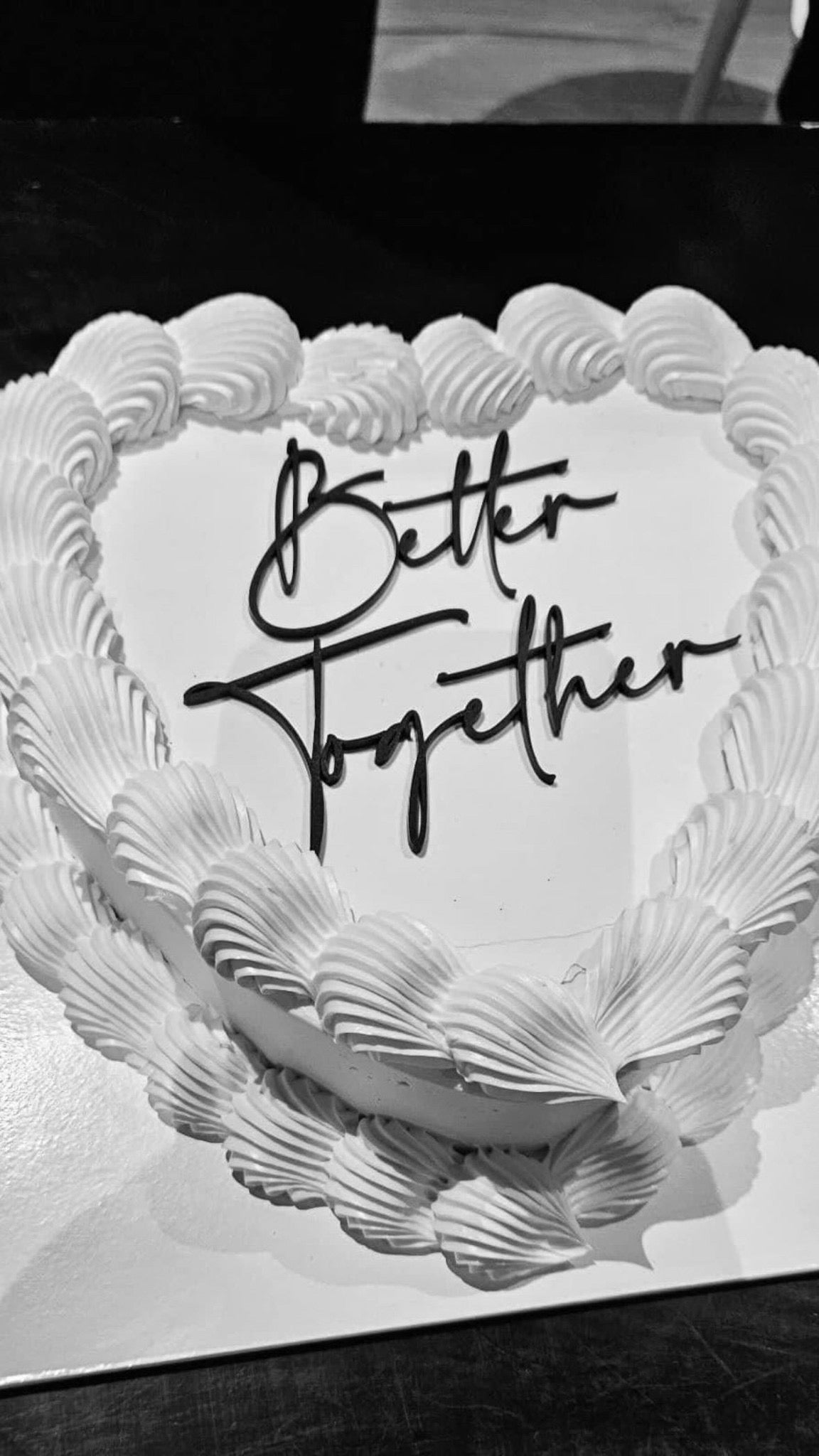 Flat Text Cake Topper