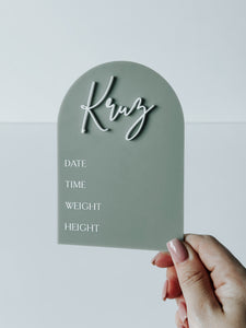 Birth Announcement Sign