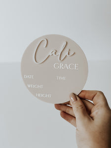 Birth Announcement Sign
