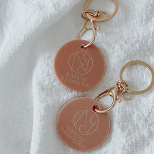 Engraved Business Logo Keyring
