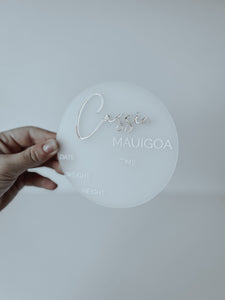 Birth Announcement Sign