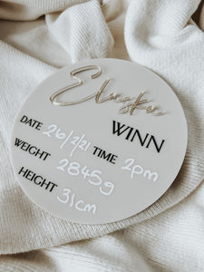 Birth Announcement Sign
